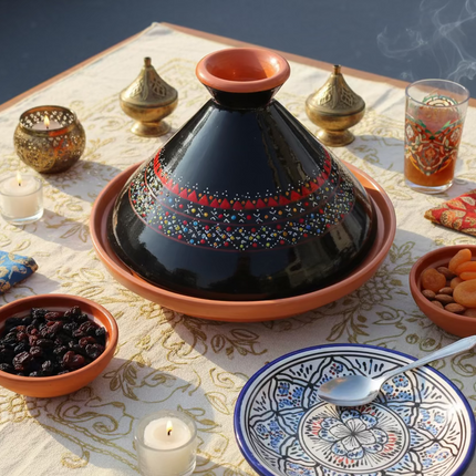 Tajine aus Keramik glasiert – handgefertigt