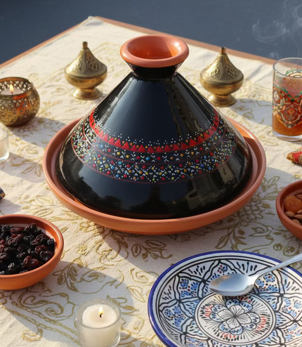 Tajine aus Keramik glasiert – handgefertigt