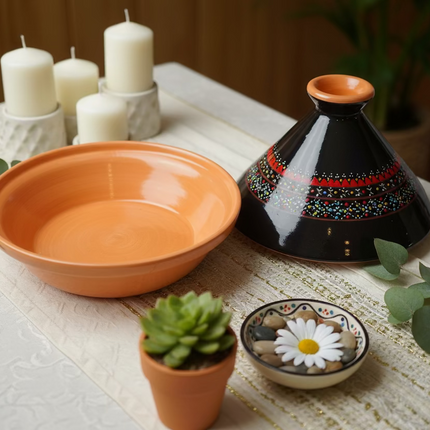 Tajine aus Keramik glasiert – handgefertigt