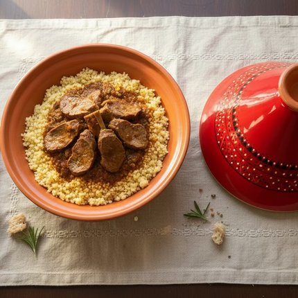 Tajine aus Keramik glasiert – handgefertigt