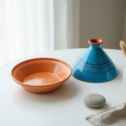 Tajine aus Keramik glasiert – handgefertigt