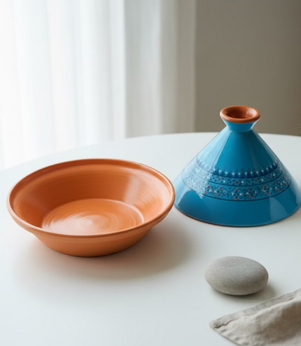 Tajine aus Keramik glasiert – handgefertigt
