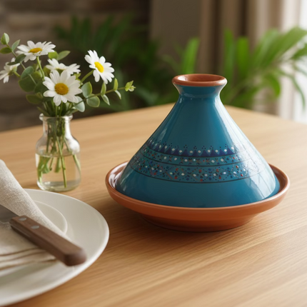 Tajine aus Keramik glasiert – handgefertigt