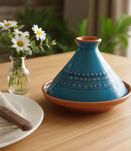 Tajine aus Keramik glasiert – handgefertigt