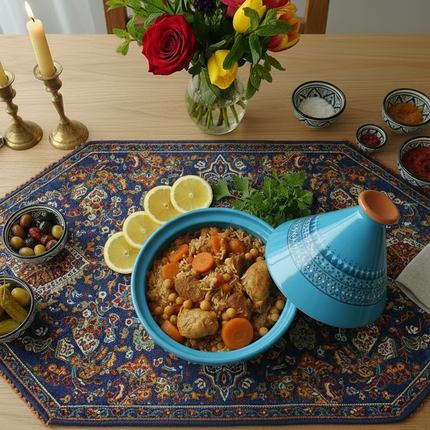 Tajine aus Keramik glasiert – handgefertigt