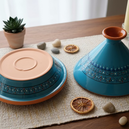 Tajine aus Keramik glasiert – handgefertigt