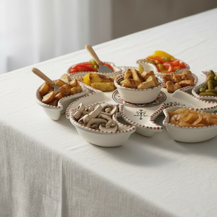 Tapas-Schale „Sonne“ – handgefertigt