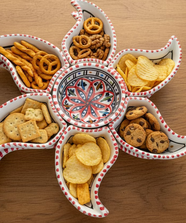 Tapas-Schale „Sonne“ – handgefertigt