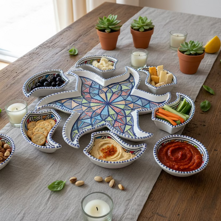 Tapas-Schale „Sonne“ – handgefertigt