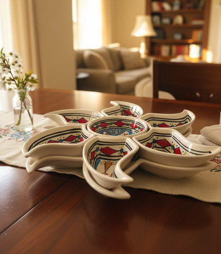 Tapas-Schale „Sonne“ – handgefertigt