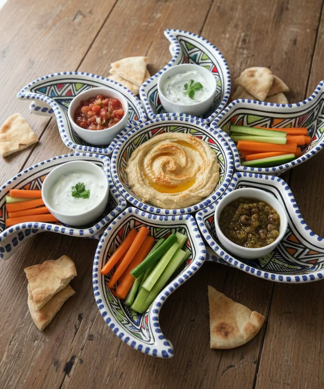 Tapas-Schale „Sonne“ – handgefertigt