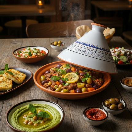 Tajine aus Keramik glasiert – handgefertigt