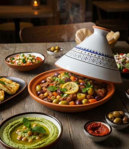 Tajine aus Keramik glasiert – handgefertigt