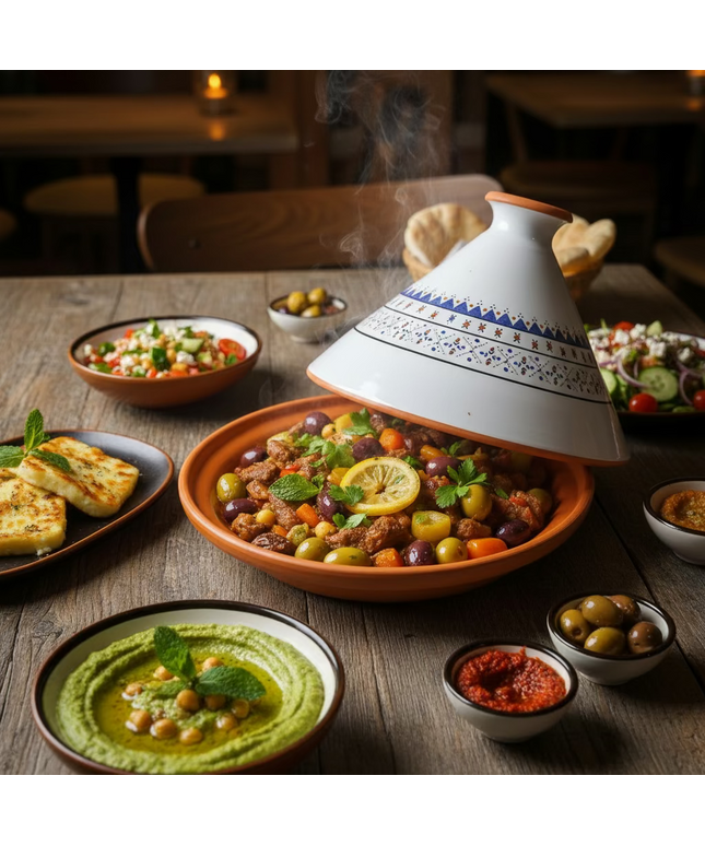 Tajine aus Keramik glasiert – handgefertigt