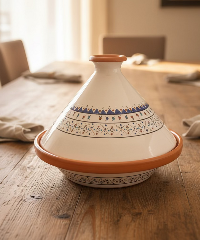 Tajine aus Keramik glasiert – handgefertigt