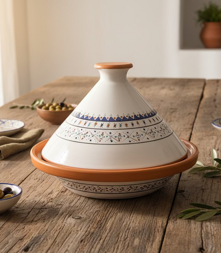Tajine aus Keramik glasiert – handgefertigt