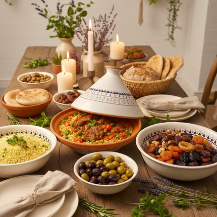 Tajine aus Keramik glasiert – handgefertigt
