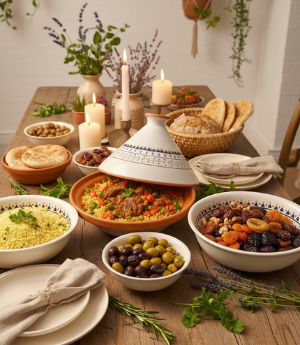 Tajine aus Keramik glasiert – handgefertigt