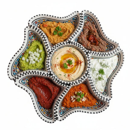 Tapas-Schale „Blume“ – handgefertigt - Aleya Keramik