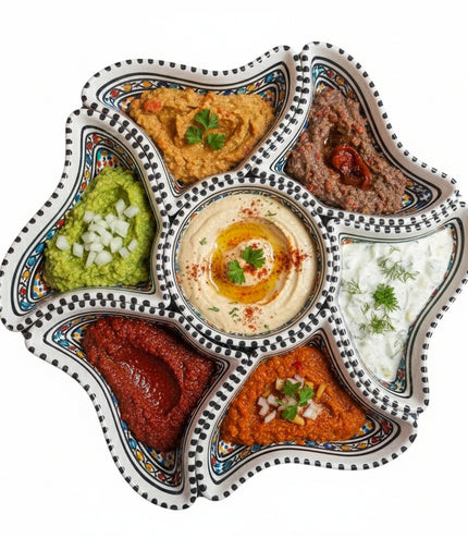 Tapas-Schale „Blume“ – handgefertigt - Aleya Keramik