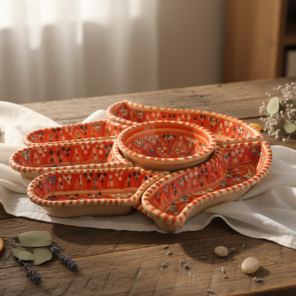 Tapas-Schale „Hand“ – handgefertigt - Aleya Keramik