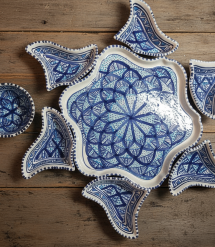 Keramik Tapas Schale Blume