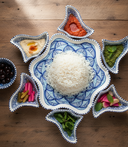 Keramik Tapas Schale Blume