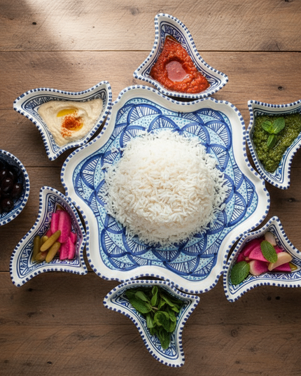 Keramik Tapas Schale Blume