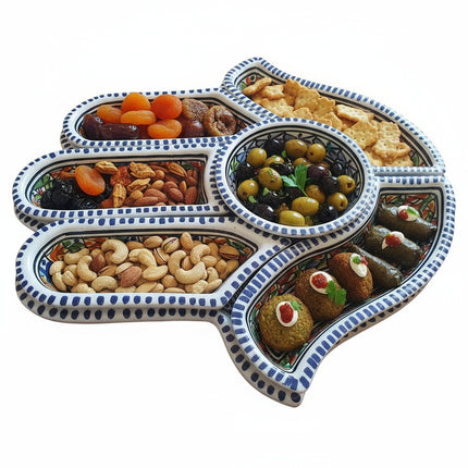 Tapas-Schale „Hand“ – handgefertigt - Aleya Keramik